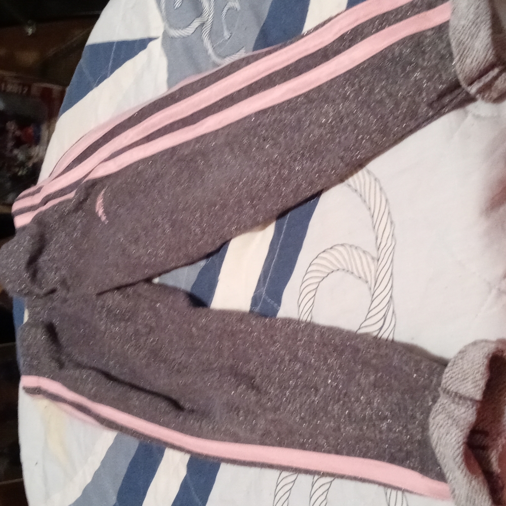 Adidas joggers 5 pink and grey
